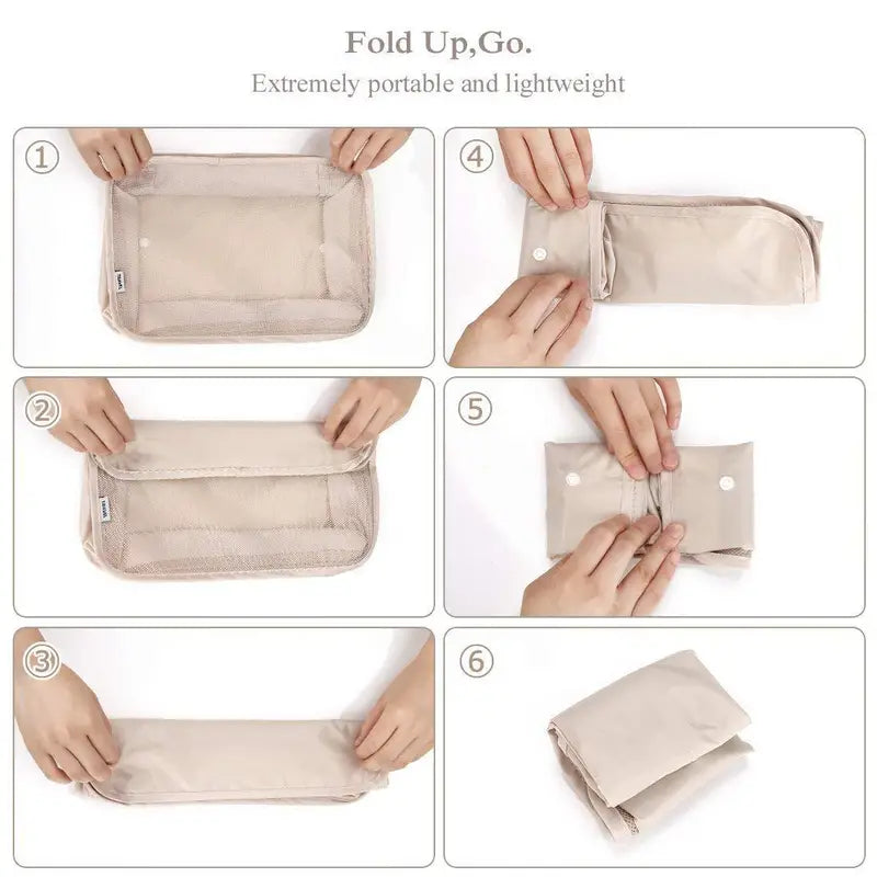 7 PCS Travel Luggage Organizers Bag | For All Kinds Of Clothes & Accessories (Multi-Color)