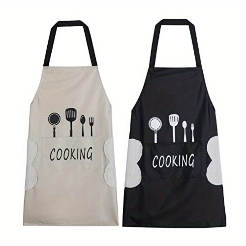 Lovely Cooking Waterproof Apron With Pocket