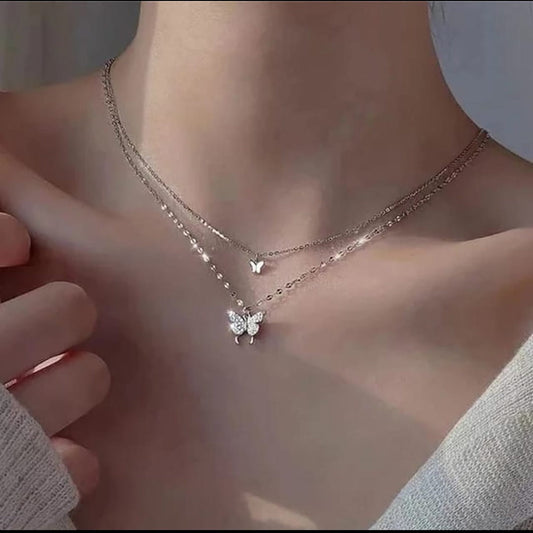 Twin Butterfly Necklace