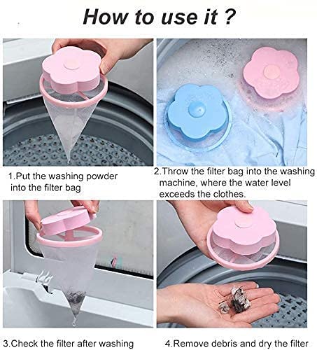 Washing Machine Floating Lint Mesh Bag