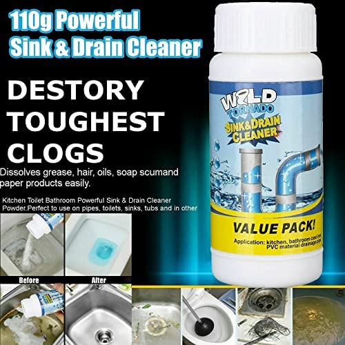 Pipe & Drain Cleaner Powder – Tough on Clogs, Easy on Pipes