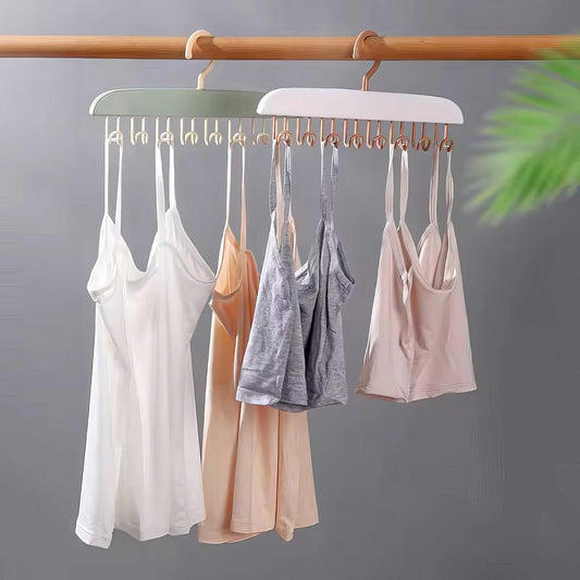360° Rotating Bra & Camisole Hanger – 8 Hooks Closet Organizer (4 Pcs)