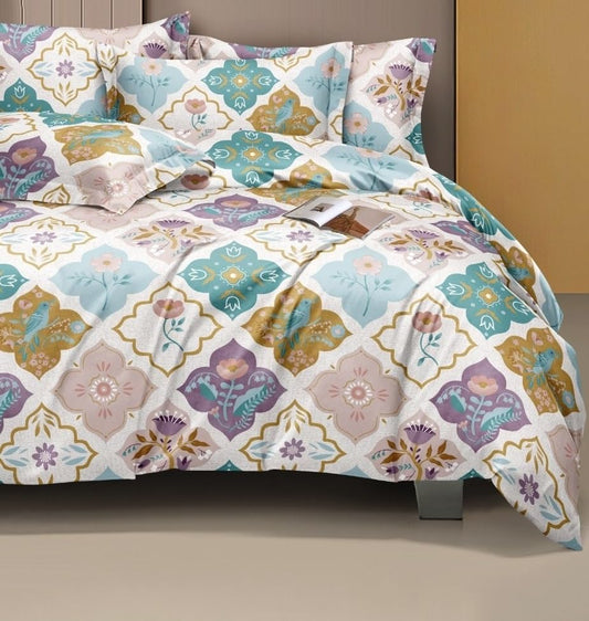 Premium Quality Light Shade King Size Double Bed Elastic Fitted Premium Bedsheet