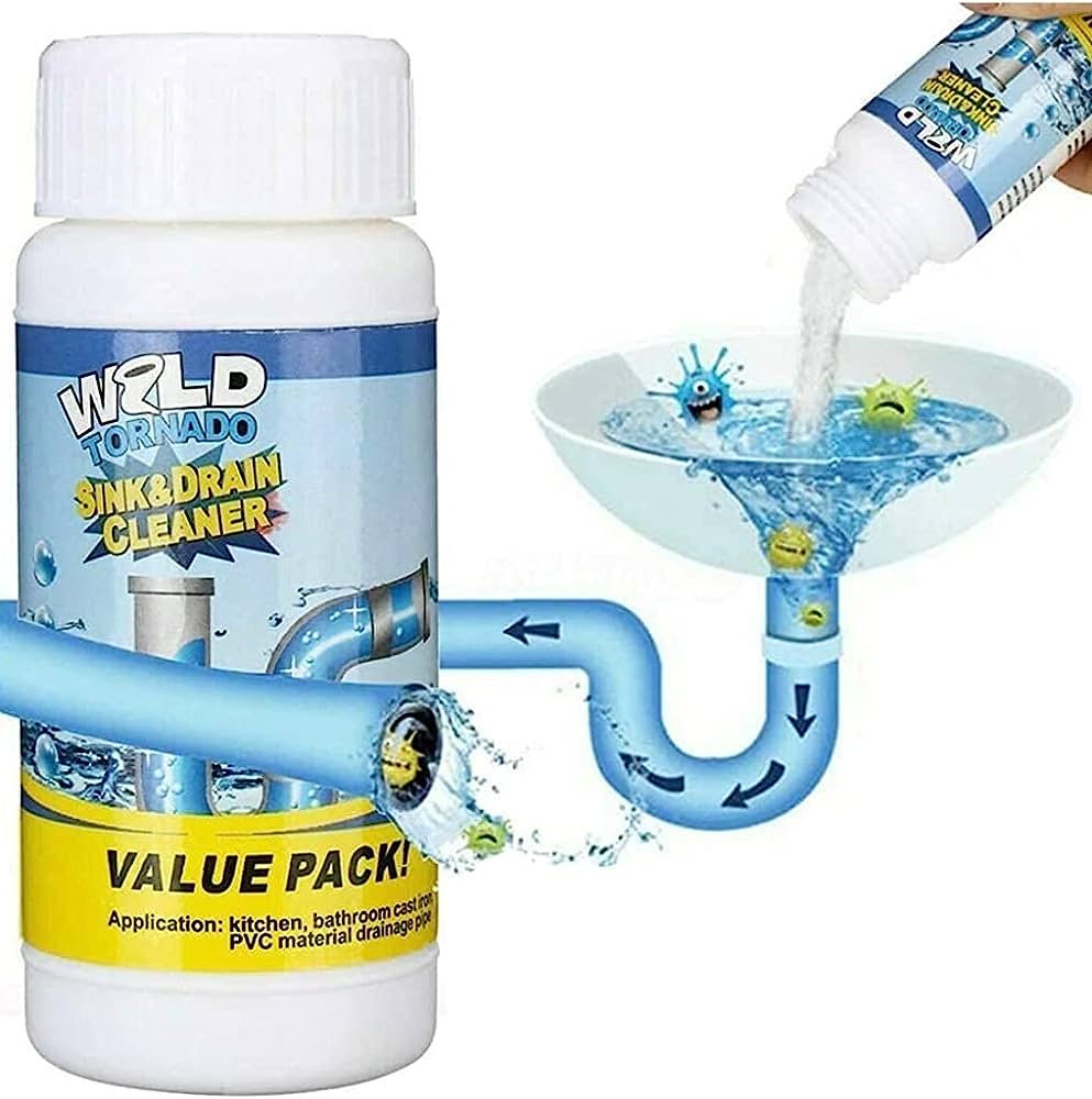 Pipe & Drain Cleaner Powder – Tough on Clogs, Easy on Pipes