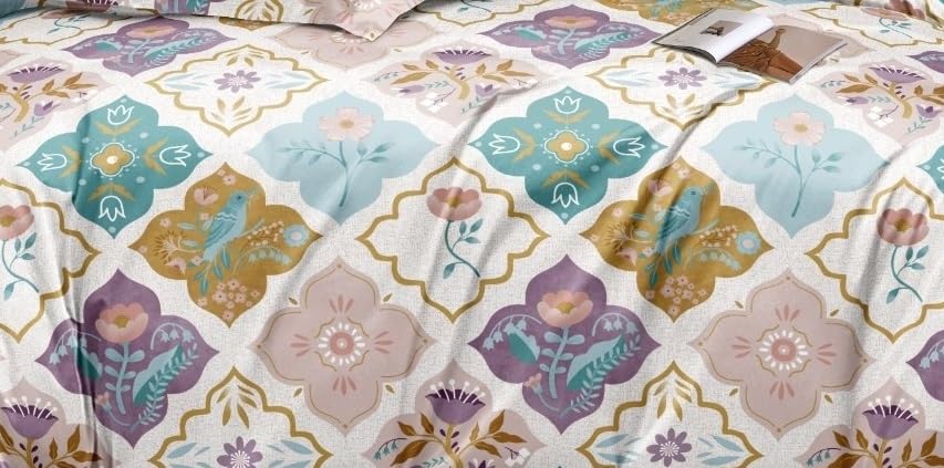 Premium Quality Light Shade King Size Double Bed Elastic Fitted Premium Bedsheet
