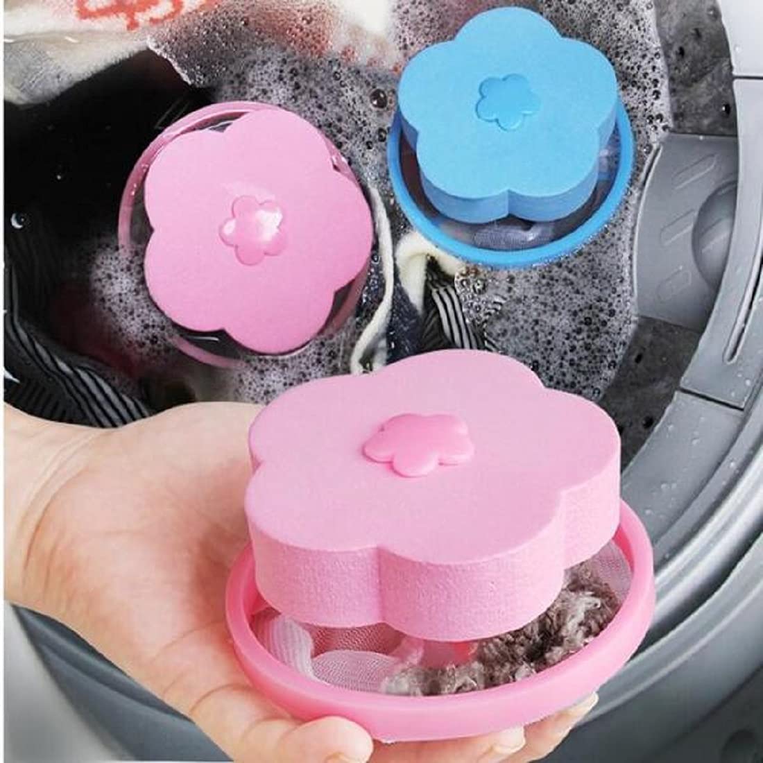 Washing Machine Floating Lint Mesh Bag