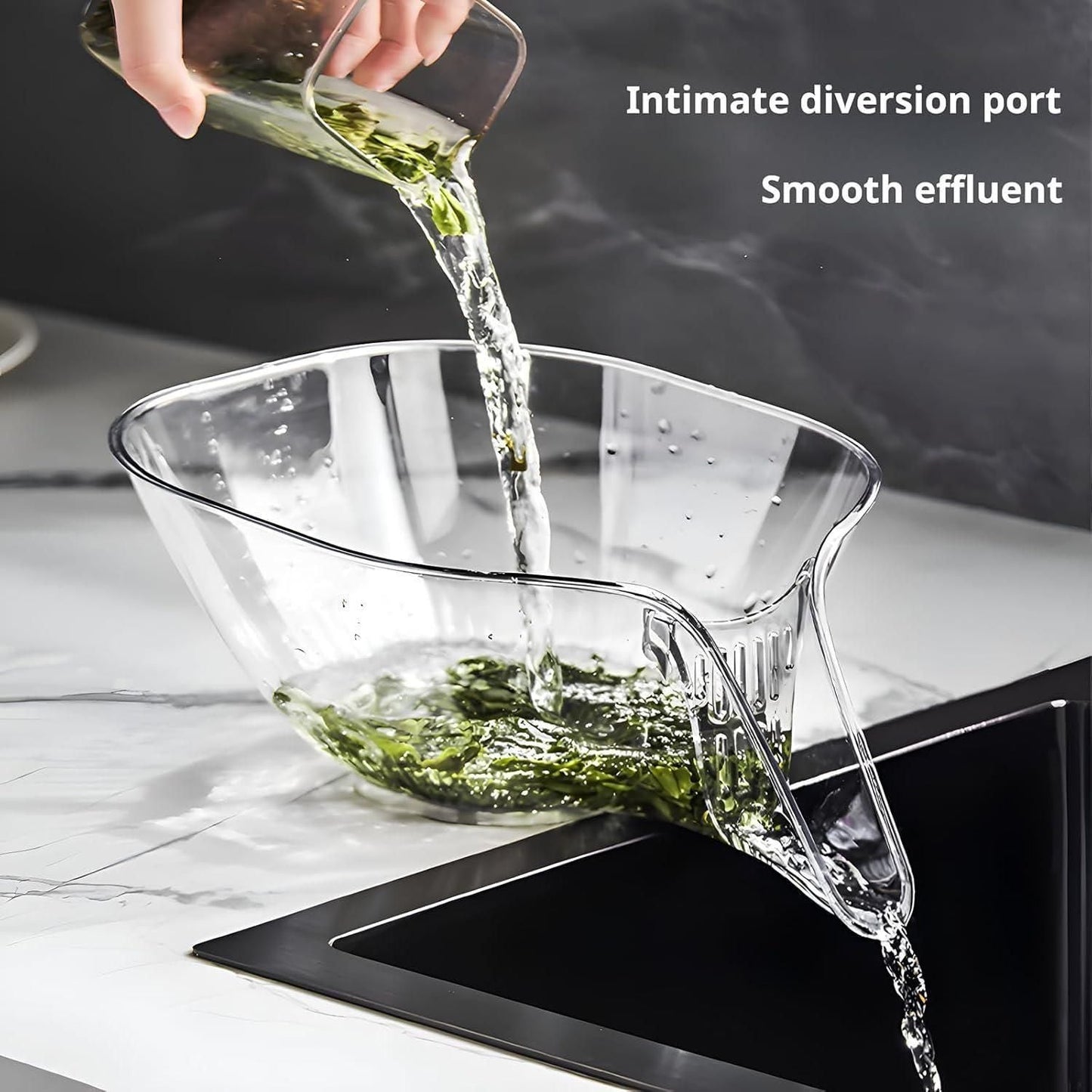 (Buy 1 Get 1 Free) Multi-Purpose Transparent Strainer Bowl