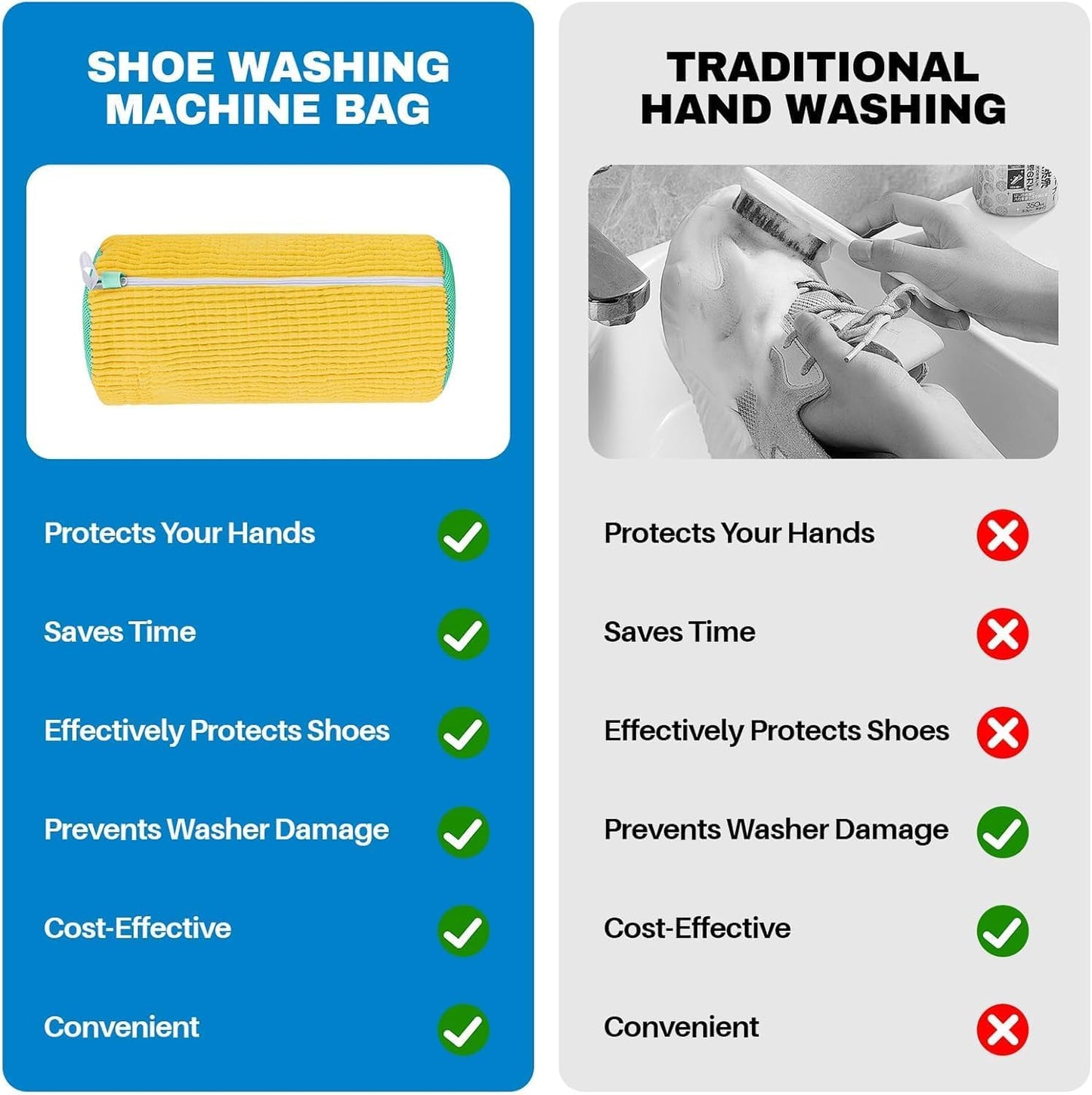 All-in-One Washing Bag for Shoes