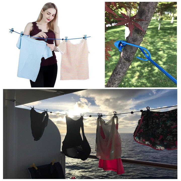 Cloth Drying Rope with Two-Sided Hooks (Heavy Quality)