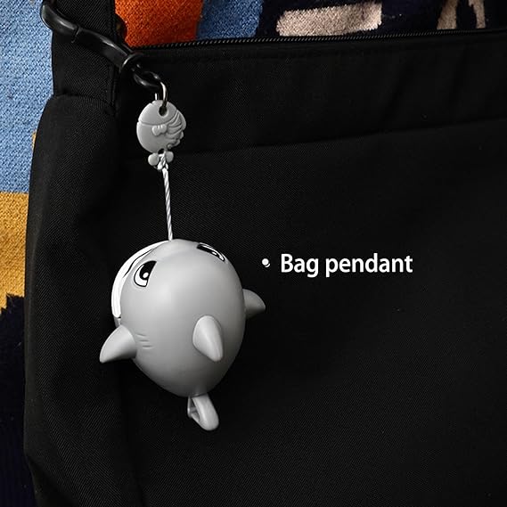Cartoon Shark Keychain with Pull Pendant