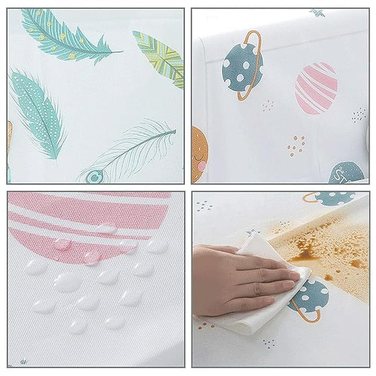 Waterproof Double Door Fridge Top Cover with 6 Utility Pockets – Multicolor