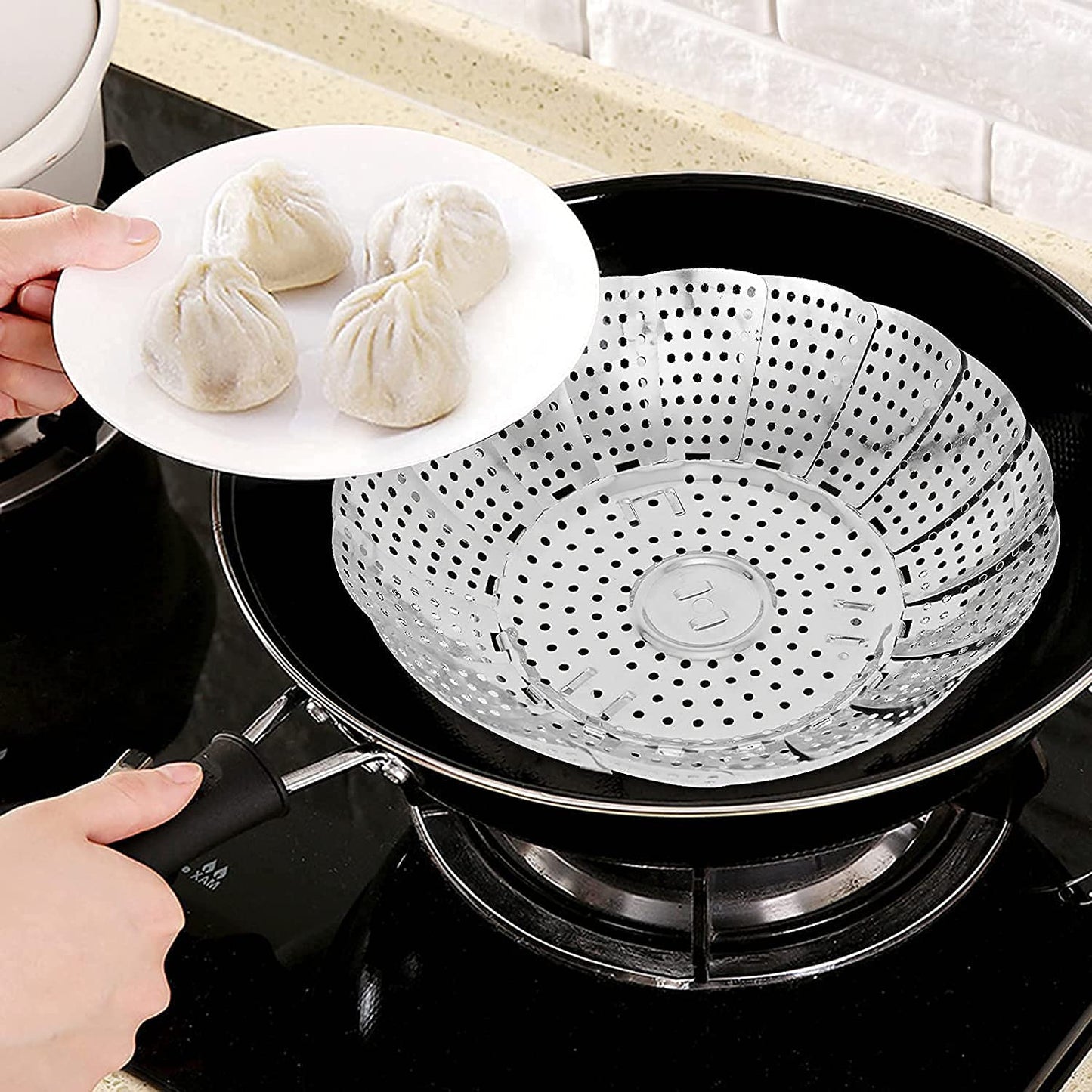 Stainless Steel Folding Steamer Basket