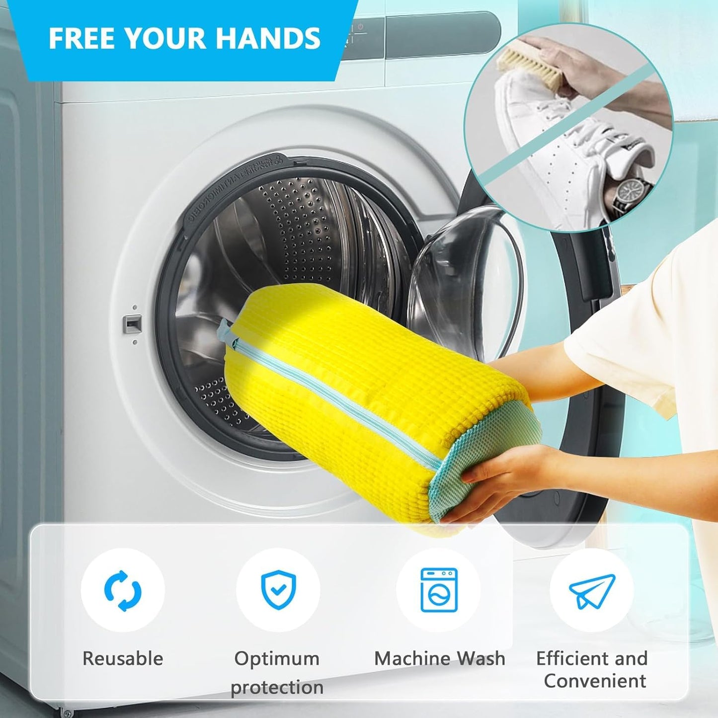 All-in-One Washing Bag for Shoes