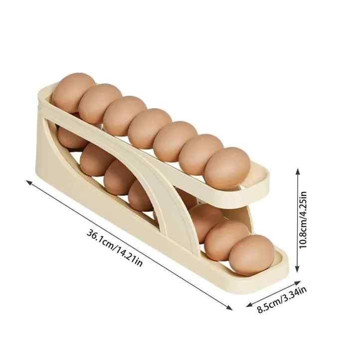 Automatic Rolling Egg Dispenser & Holder Container