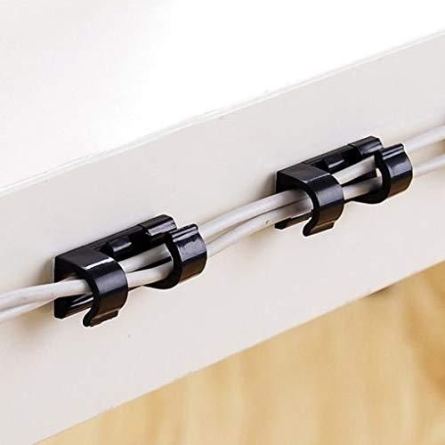 (Buy 1 Get 1 Free) Self Adhesive Cable Clips Wire Manager (Total 40 Pcs)