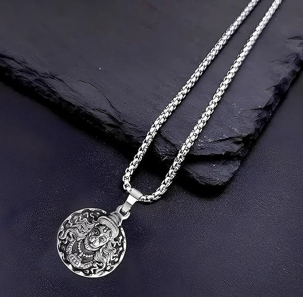 Silver-Plated Hanuman Pendant | Stylish & Durable Locket for Men