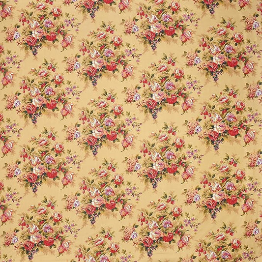 Brida Yellow Floral King Size Bedsheet with 2 Pillow Covers