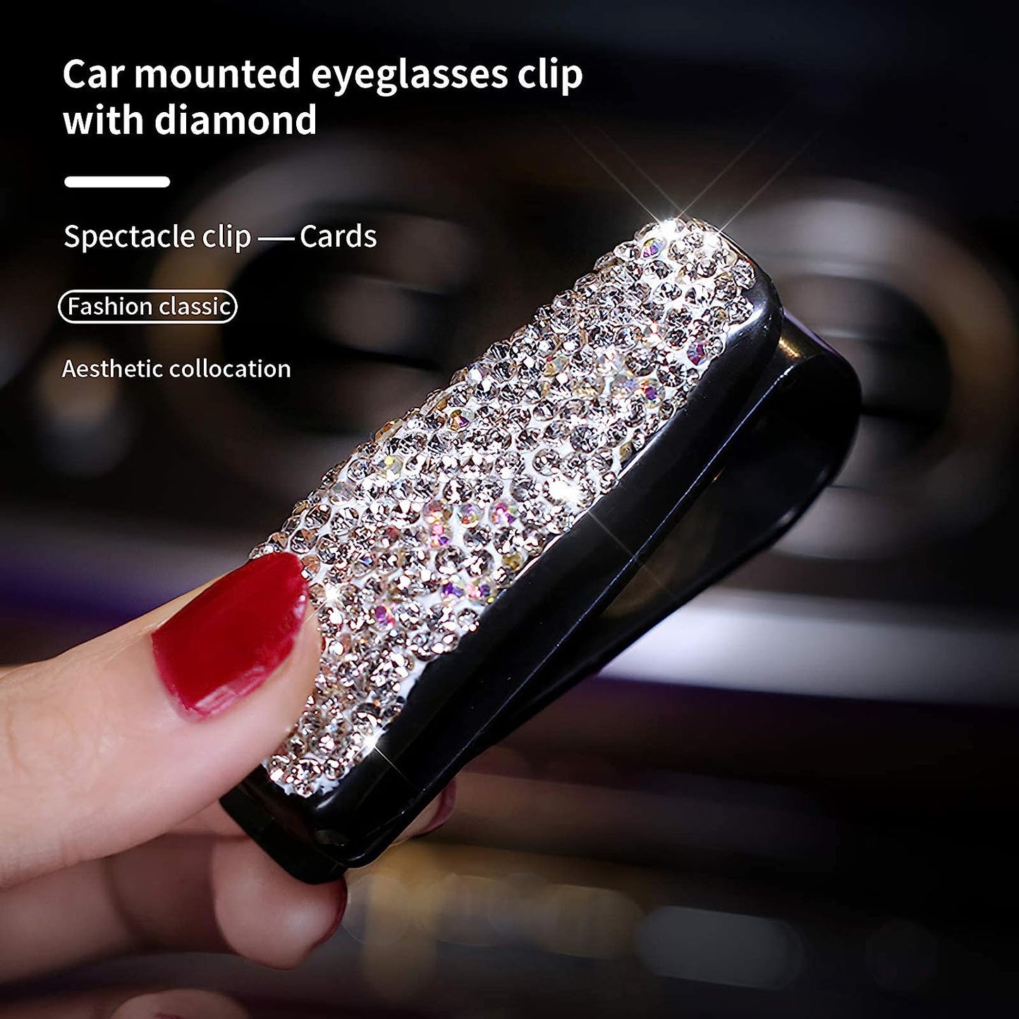 (Buy 1 Get 1 Free) Glasses Holder for Car Sun Visor
