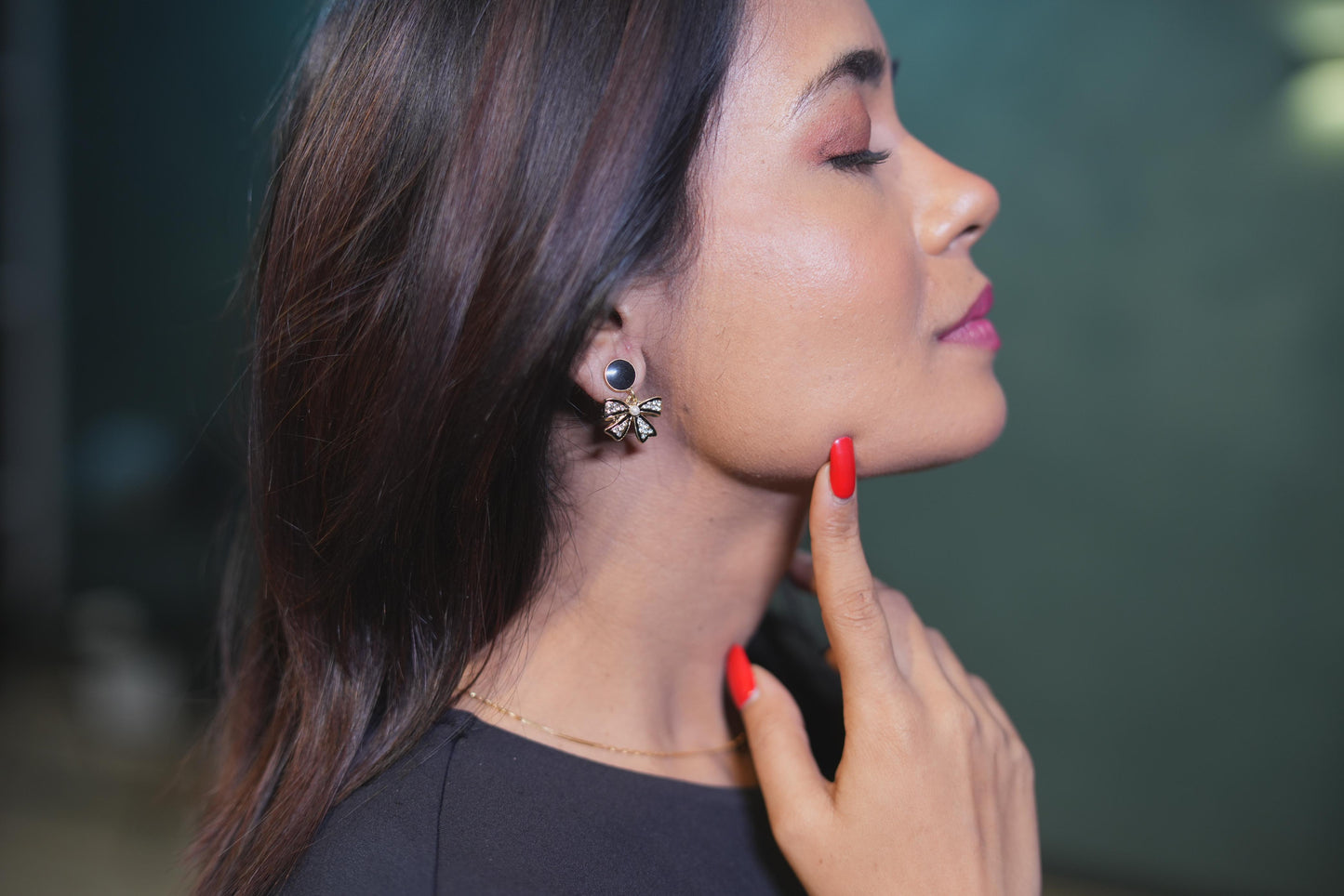 Bow shaped Earrings for women