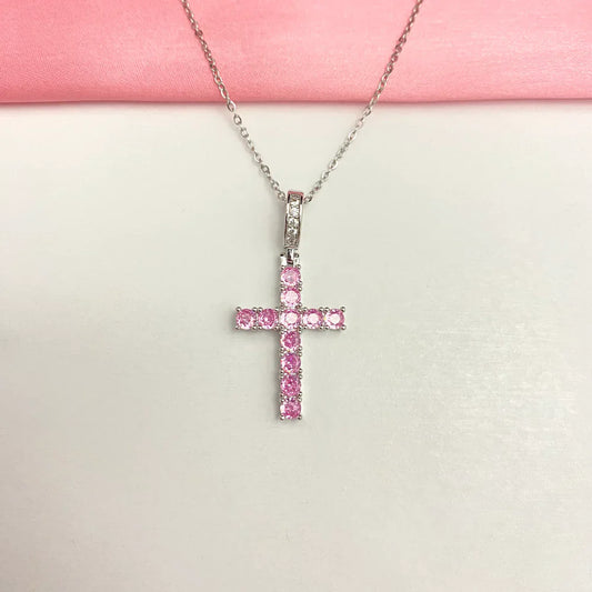 Stainless Steel Silver Cross Necklace