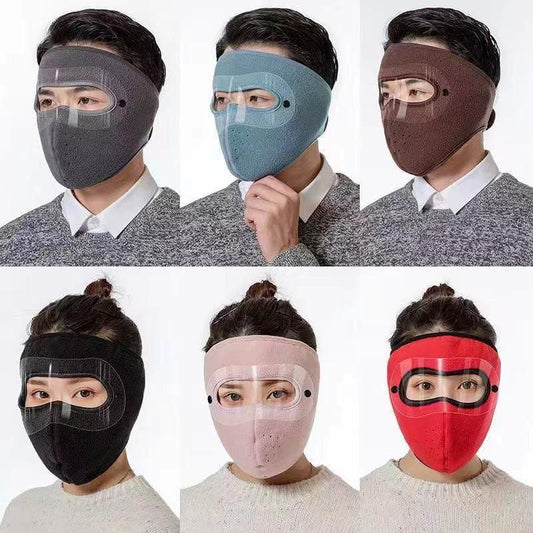 Windproof Full Face Mask With Removable Eye Protection Screen (Assorted Colors)