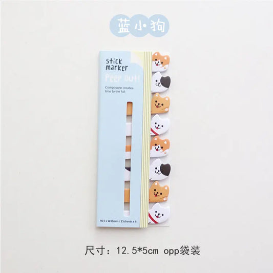 Cute Stationery Bookmark Sticky Note