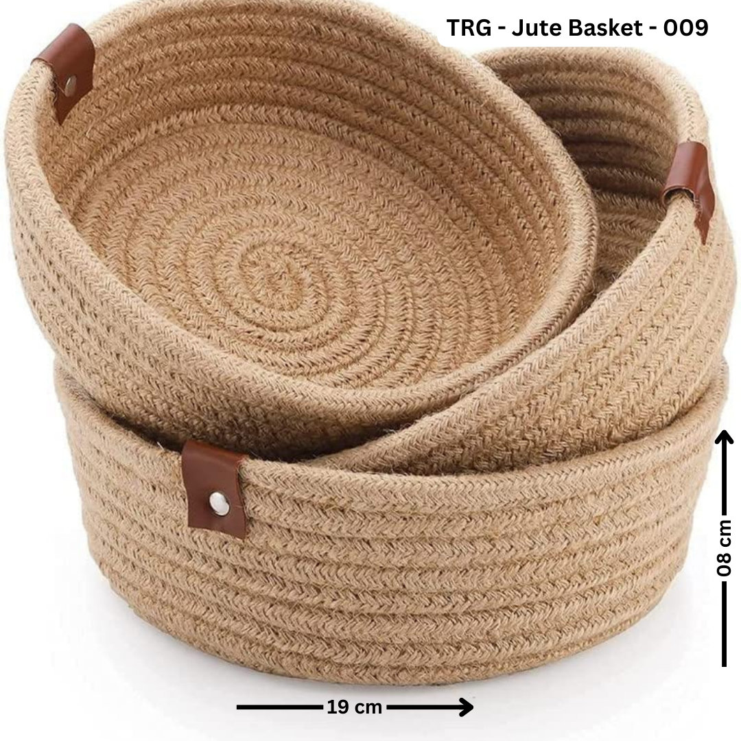 Shelf Organizer/Storage basket - Makeup organizers (Beige)(Set of 3)