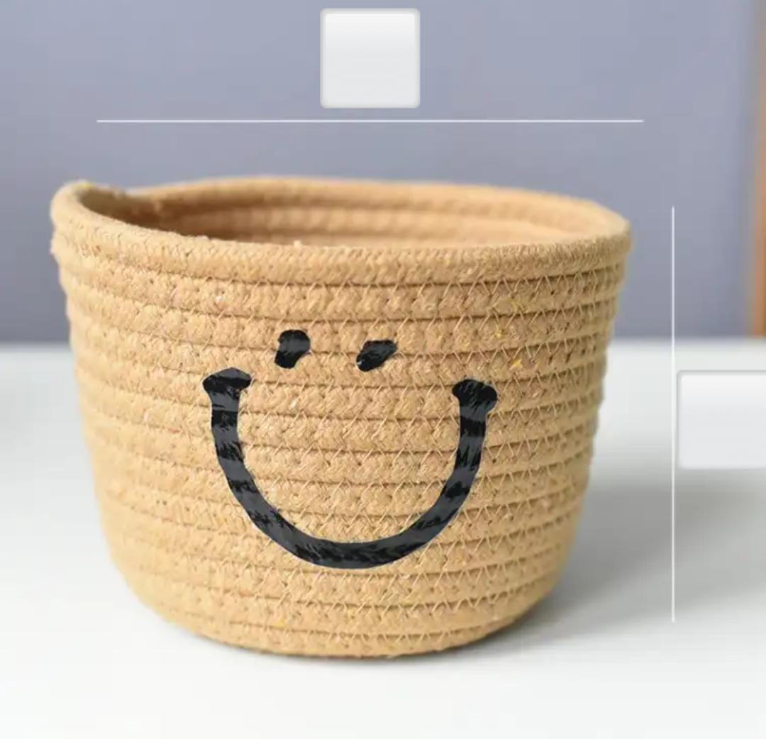 Handmade Cotton Thread Storage Bucket