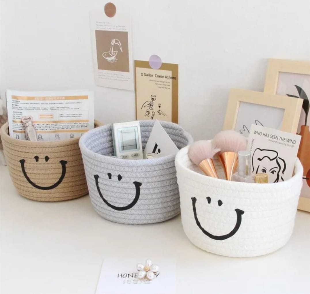 Handmade Cotton Thread Storage Bucket