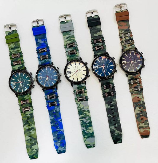 (Pack of 2) Force Time Army Analog Wristwatch For Men and Boys