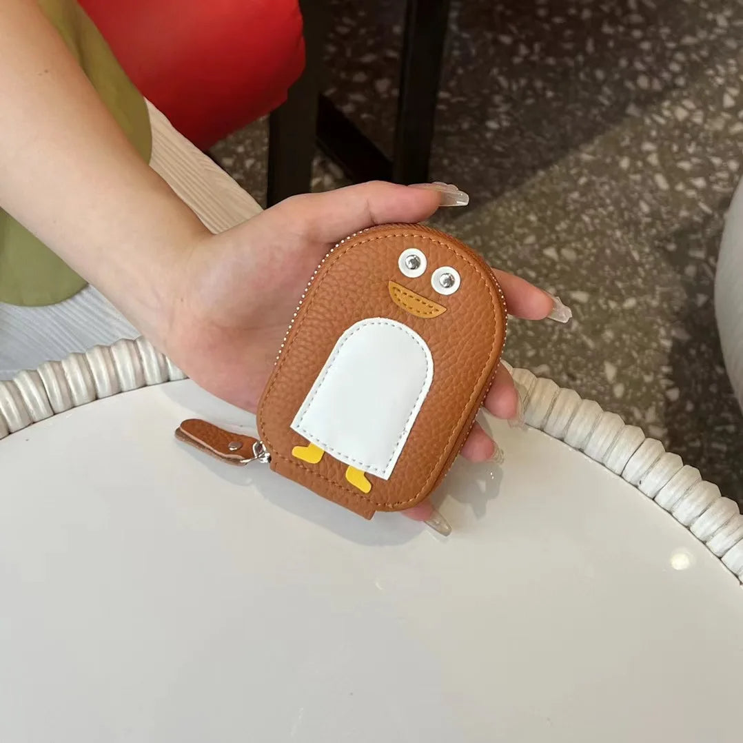 Penguin Leather Card Holder