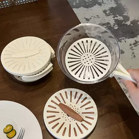 BowlBuddy™ - Ultimate Draining Bowl with Foldable Handle