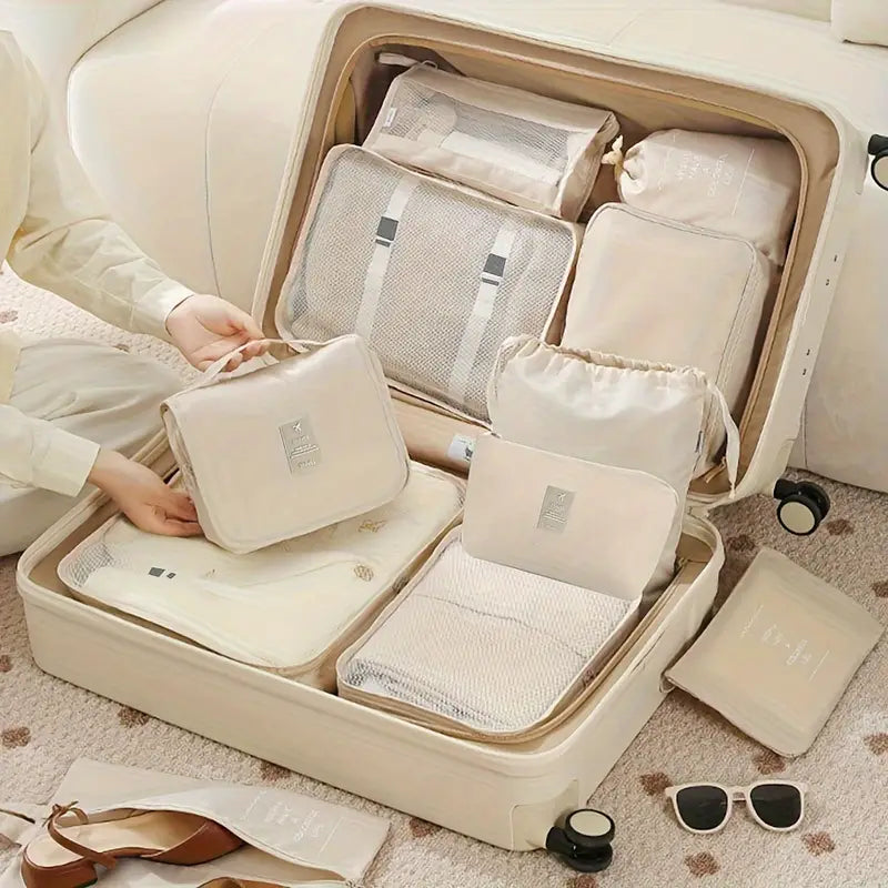 7 PCS Travel Luggage Organizers Bag | For All Kinds Of Clothes & Accessories (Multi-Color)