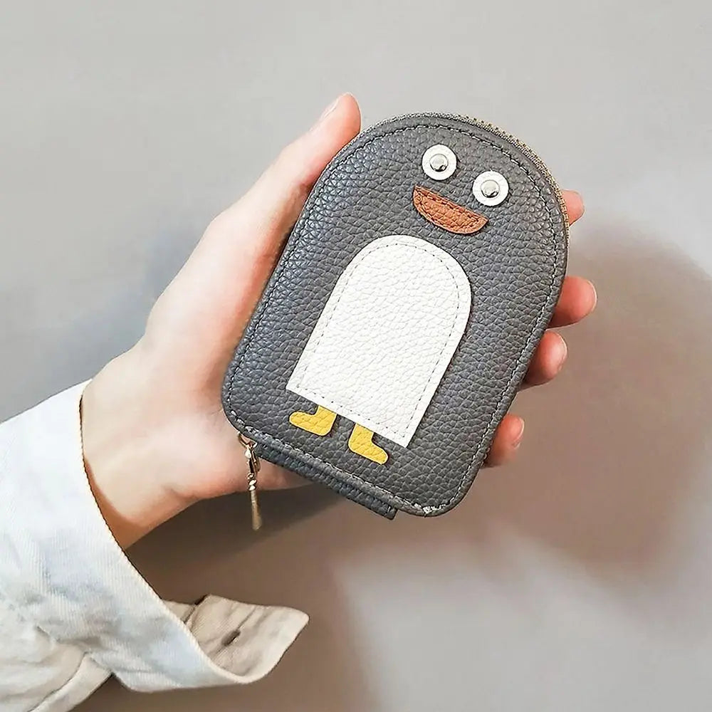 Penguin Leather Card Holder