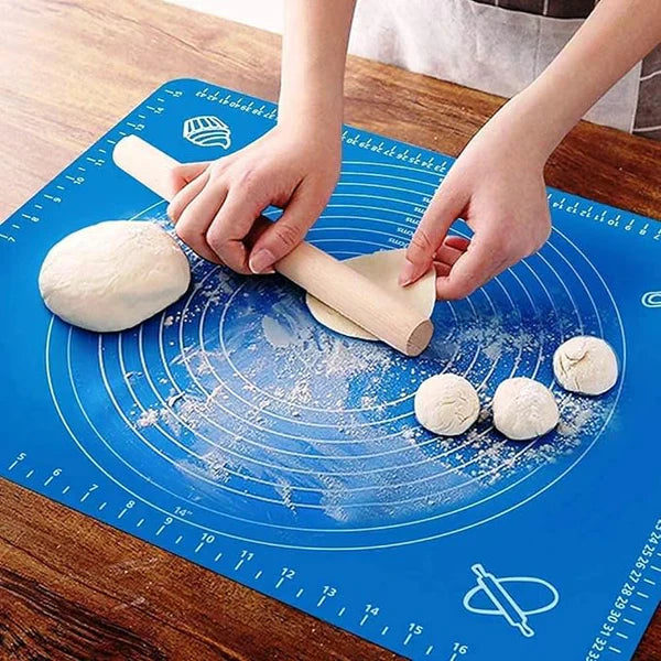 Perfect Roti Combo : Silicone Roti Mat & Stainless Steel Atta Dough Maker