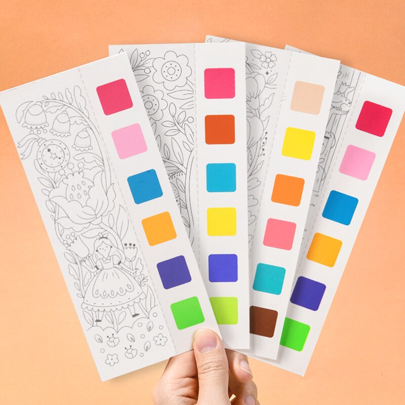 (Buy 1 Get 1 Free) Pocket Watercolour Painting Book