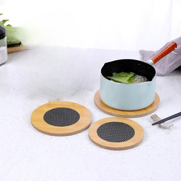 Wooden Anti Hot Heat Resistant Pot Holder Pack Of 4