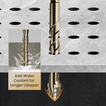 High-Strength 4-Flute Serrated Eccentric Drill Bit Kit