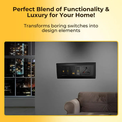 Black & Gold Switch Stickers