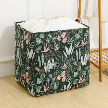 Extra Large 140L Laundry Storage Basket with Drawstring Cover