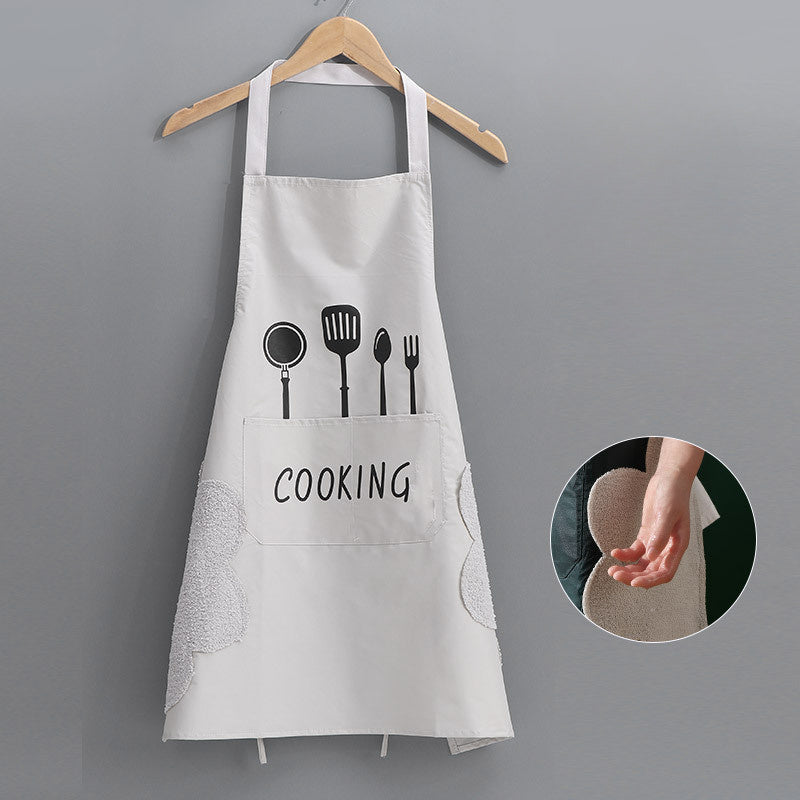 Lovely Cooking Waterproof Apron With Pocket