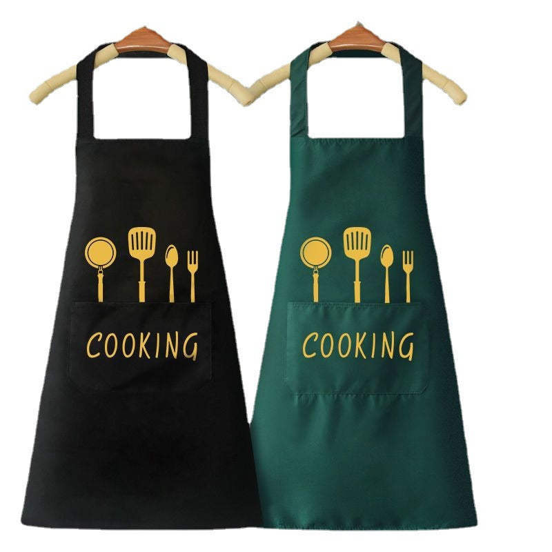 Lovely Cooking Waterproof Apron With Pocket