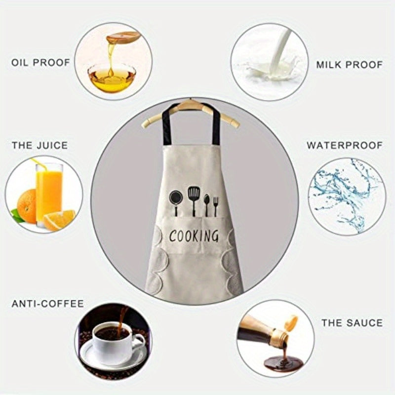 Lovely Cooking Waterproof Apron With Pocket