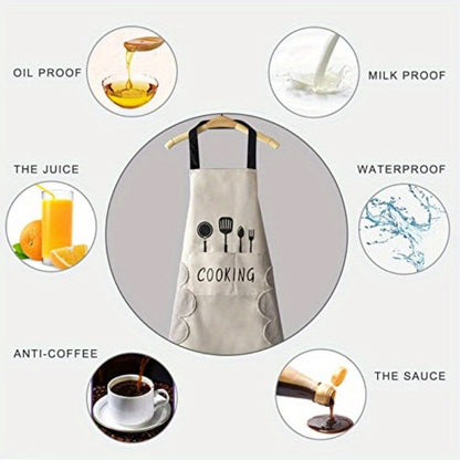 Lovely Cooking Waterproof Apron With Pocket