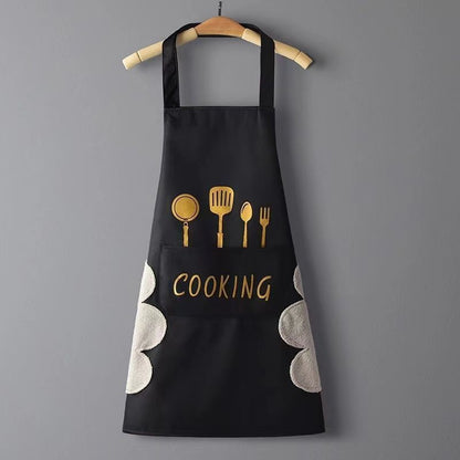 Lovely Cooking Waterproof Apron With Pocket