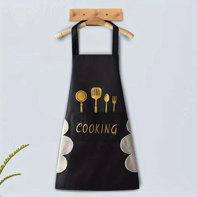 Lovely Cooking Waterproof Apron With Pocket