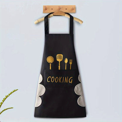 Lovely Cooking Waterproof Apron With Pocket