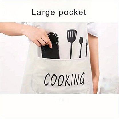 Lovely Cooking Waterproof Apron With Pocket