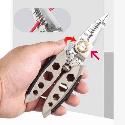 28-in-1 Multi-Function Wire Stripper | Crimping, Cutting & Pliers Tool for Electricians