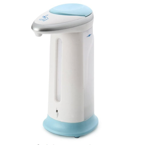 Automatic Sensor Liquid Soap Dispenser (400ml) | Touchless Hand Wash Machine for Kitchen & Bathroom | Battery Operated Electric Sanitizer Dispenser (White)